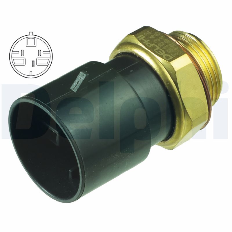 DELPHI Temperaturschalter, Kühlerlüfter ts10342 für GM Image