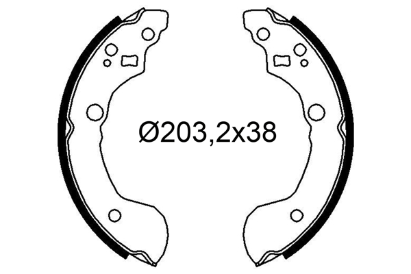 VALEO Bremsbackensatz 564285 Hinterachse Image