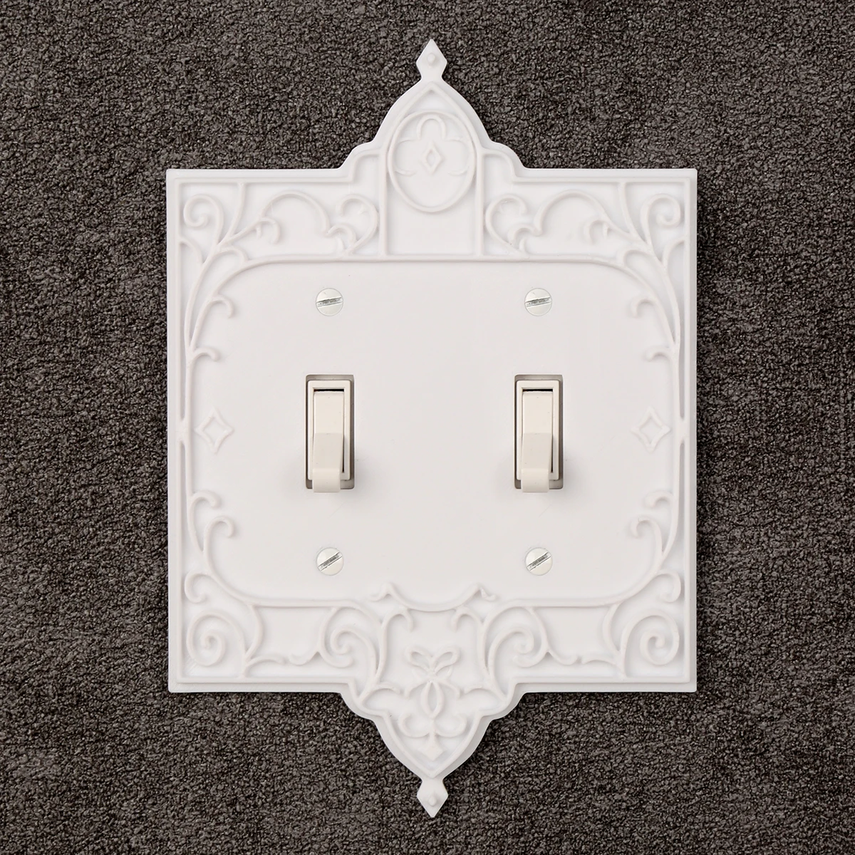 Grenzüberschreitende Retro-Palast-Stil Doppel-Kippschalter-Abdeckung für französischen Luxus-Stil Heimwanddekoration Image