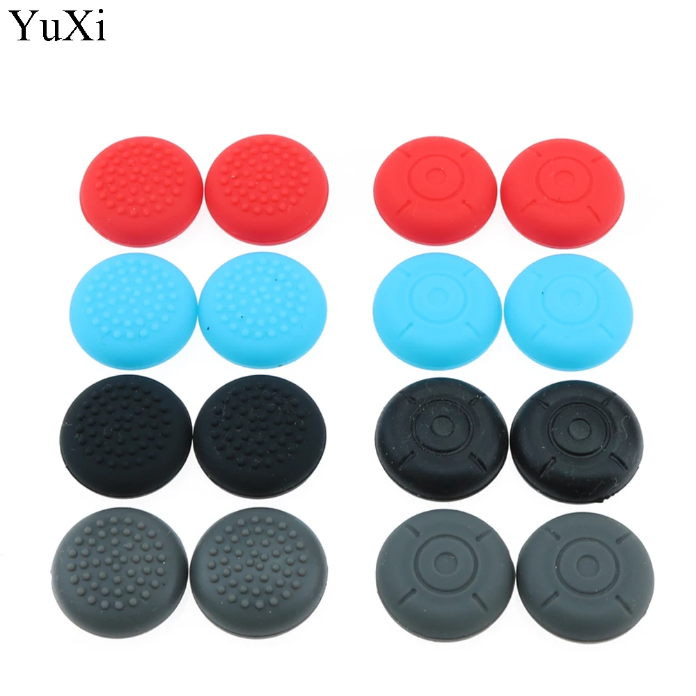 2 Silikon-Daumenstick-Griffkappen Joypad Analog-Joystick-Schutzhülle für Switch Lite NS Mini Controller Joy-Con ThumbStick Image