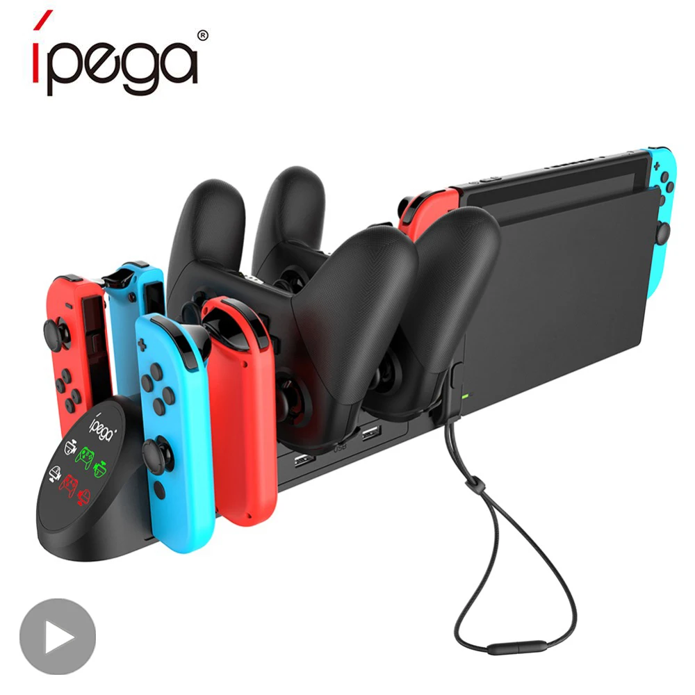 Steuerung des Akku-Ladegeräts für Nintend Nintendo Switch & OLED Joy Con Joycon Konsole Ladestation Nintendoswitch Controller-Ständer Image