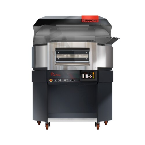 Cuppone Alpha Pizzaofen bis zu 10 Pizzen Ø35cm 1 Kammer Digital: 110cm / ohne Haube / Sangestrahlt cordierit Image