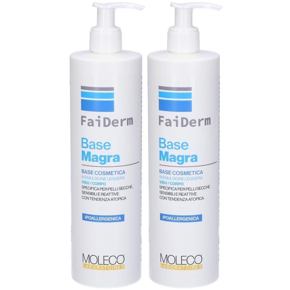 Faiderm Base Magra 2x500 ml Emulsione