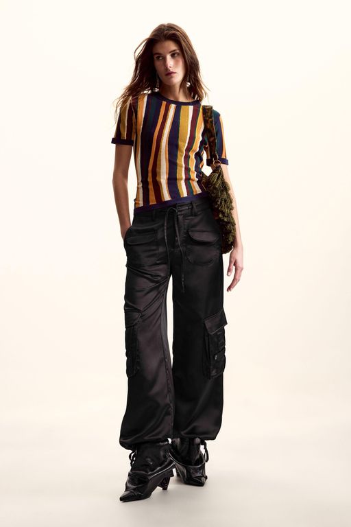 T-Shirt Designed By Mr. Christian Lacroix - Black - Desigual Tops