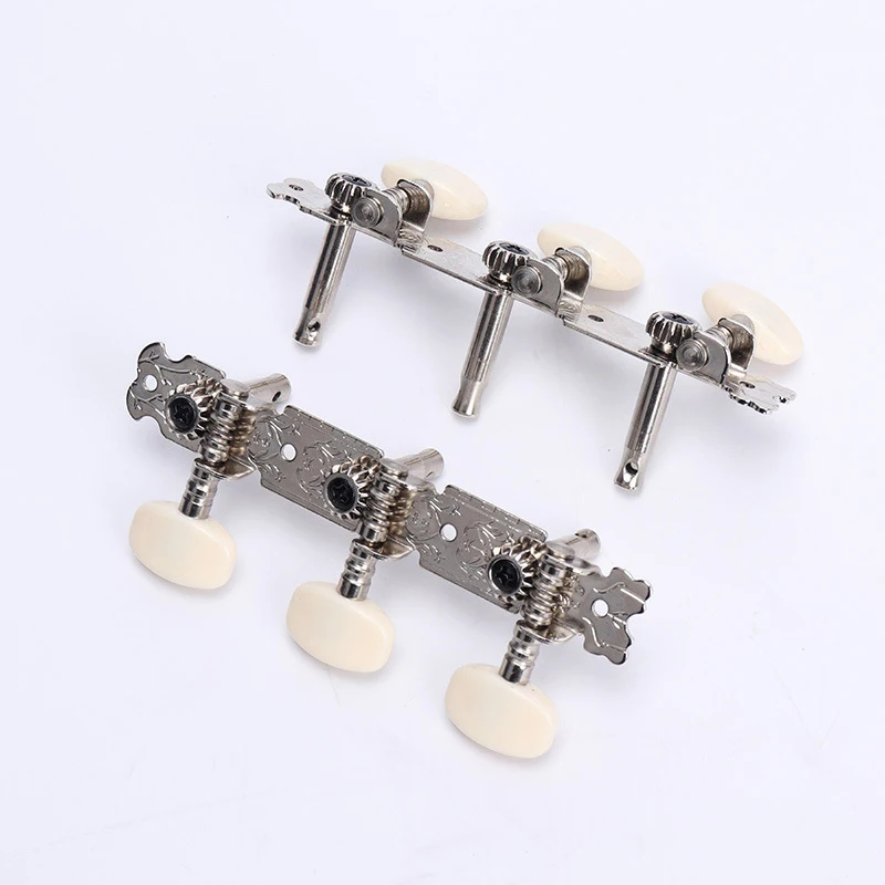 Gitarrensaiten-Schnallen-Zubehör, 6 Stück, Gitarrensaiten-Stimmnägel, Dreifach-Stimmgerät, Gitarren-Ersatzteile