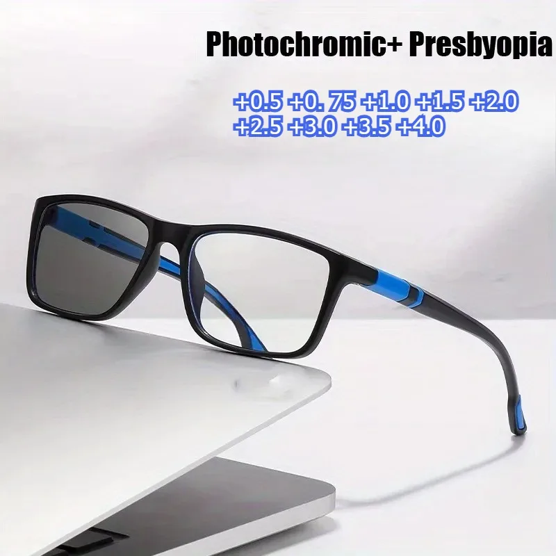 +0,5 +0,75 Photochrome Ultraleichte Anti-Blaulicht-Lesebrille Intensität Geeignet für Sport und Outdoor-Aktivitäten Image