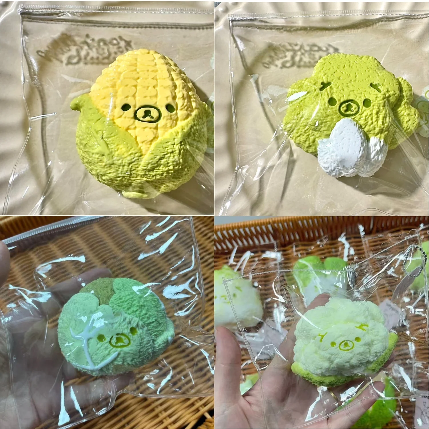 Weicher Taba Squishy mit Butter-Textur Süßer Gemüse-Melonen-Bär zur Stresslinderung - Lebensmittelechtes Silikon 2026 Hot Image