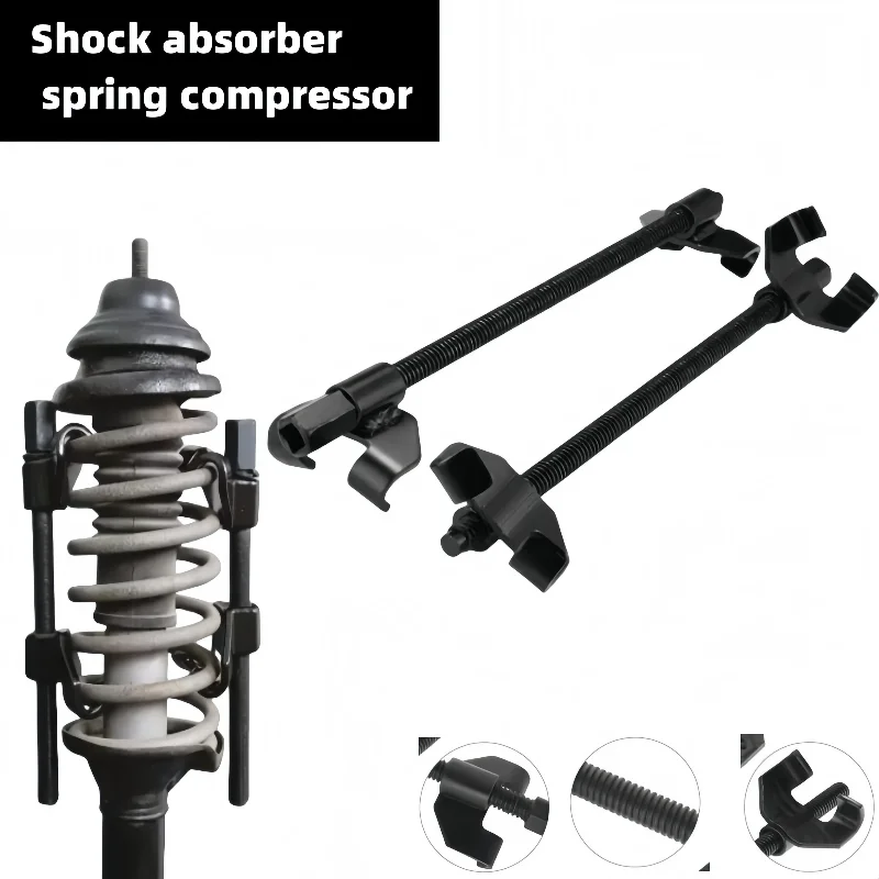 Hochleistungs-Federspanner-Paar 380 mm, Federbeinklemmwerkzeug für die Reparatur und Demontage von Stoßdämpfern im Auto Image