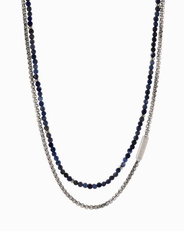 Stainless Steel Necklace - Metallic - Emporio Armani Necklaces