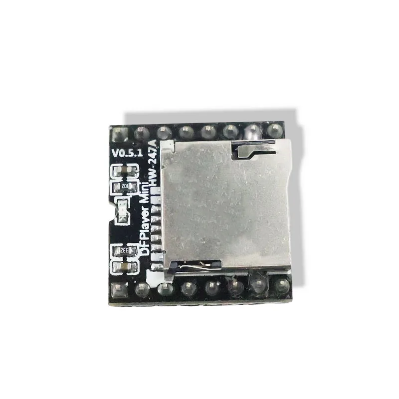 Module Lecteur MP3 DFPlayer Mini V3.0 16P Carte TF Disque U Mini Lecteur MP3 DF Module Audio Vocal pour Arduino Disque U Mini MP3