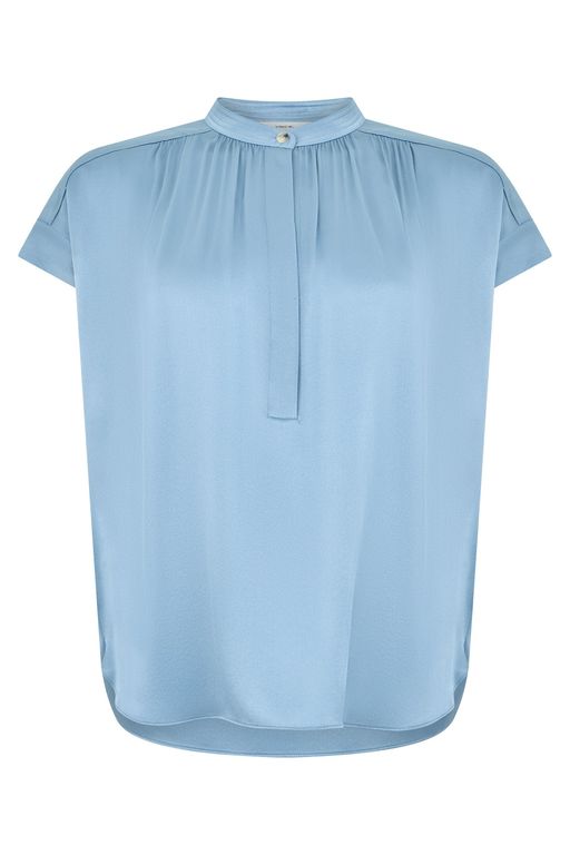 Silk Blouse - Blue - Vince Tops
