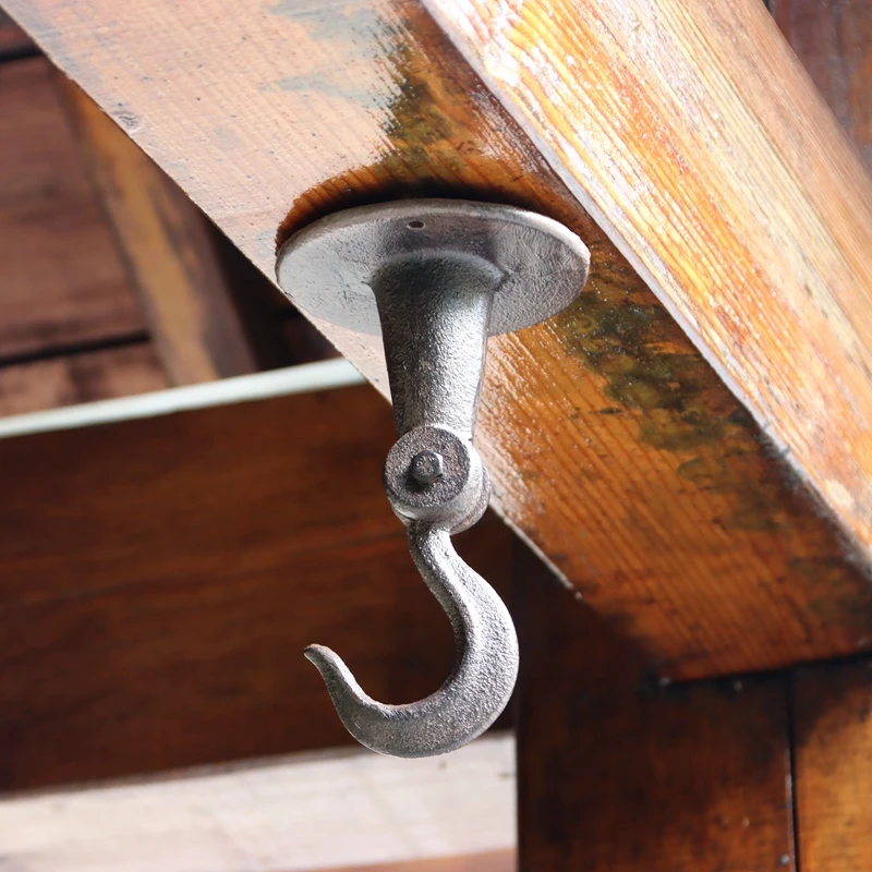 Gusseiserner Wandhaken für Innenräume, Aktiver Hängehaken, Kleiderstange, Blumentopfhalter, Deckenmontagehaken