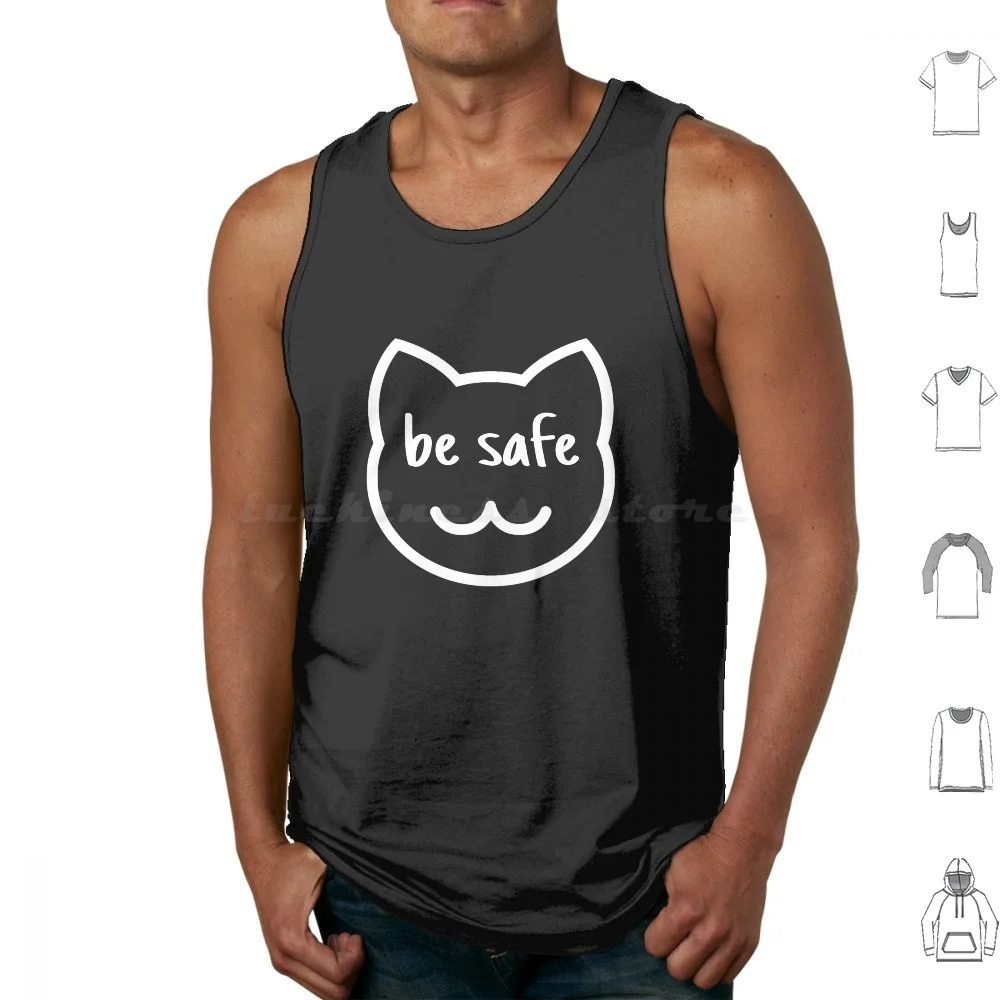 Restez en toute sécurité masque facial débardeurs imprimé coton rester en toute sécurité rester en toute sécurité lavable chat soyez en toute sécurité par s