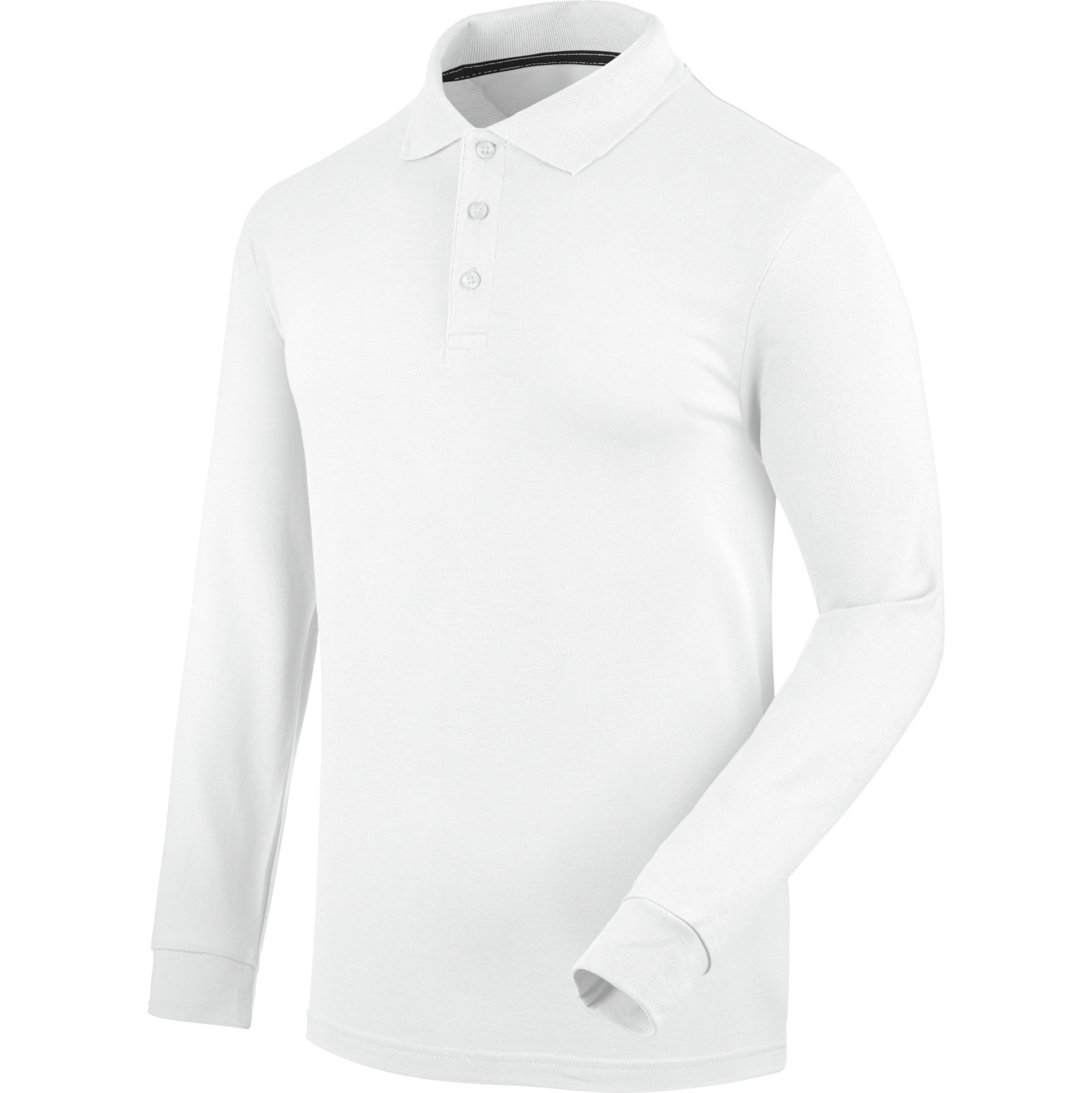 Polo de travail à manches longues JOB+ blanc