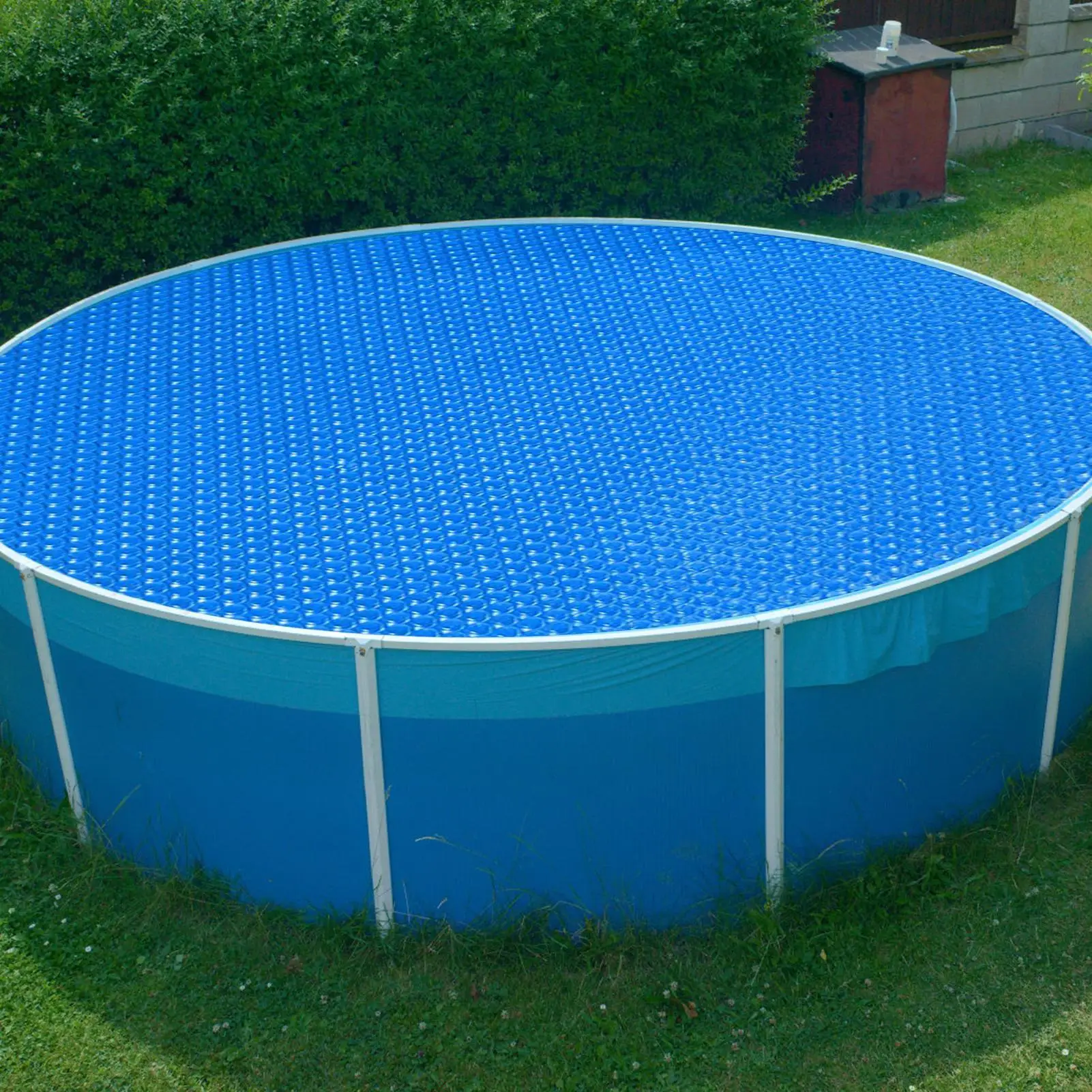 Couverture de piscine ronde pour piscine hors sol, couverture isolante pour piscine, couverture solaire pour piscine, pour patio, pelouse, jardin, hiver, été, spa