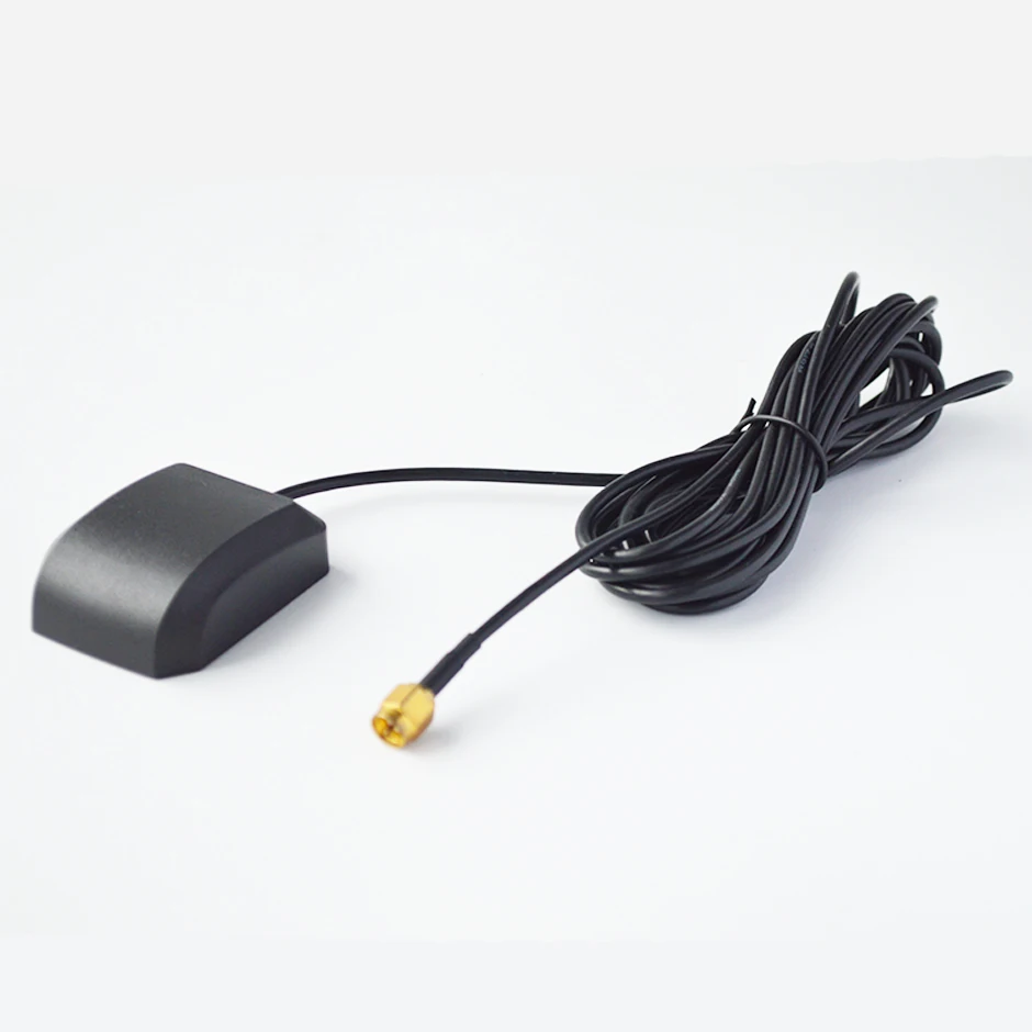 QXNY GPS Signal Receiver SMA Connector GPS Aerial Connector Cable Car GPS Antenna Receiver for Navigation Camera Player DVR DVD