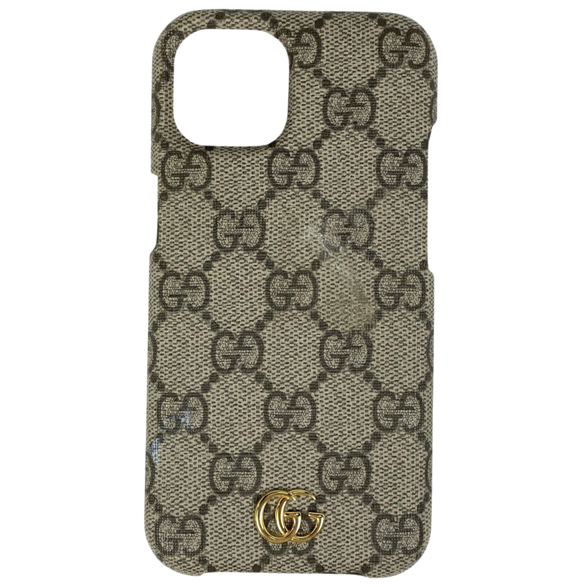 Gucci Other | Gucci Gg Pattern Smartphone Case For Iphone 15, Coated Canvas, Beige, 763787,... | Color: Tan | Size: Os