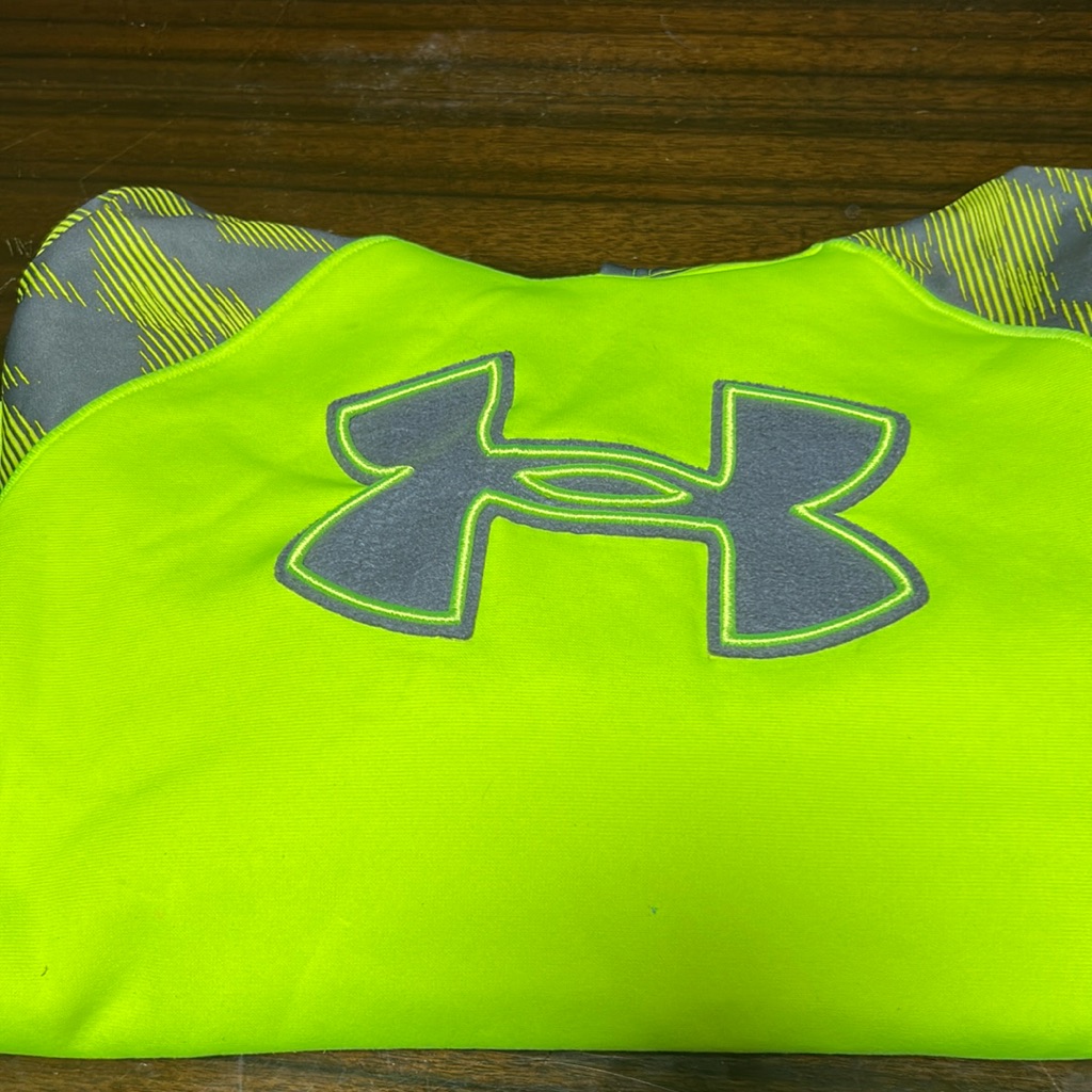 Under Armour Shirts & Tops | Boys Large Yellow Under Armor Sweatshirt. Has Some Marks And Signs Of Wear. | Color: Gray/Yellow | Size: Lb
