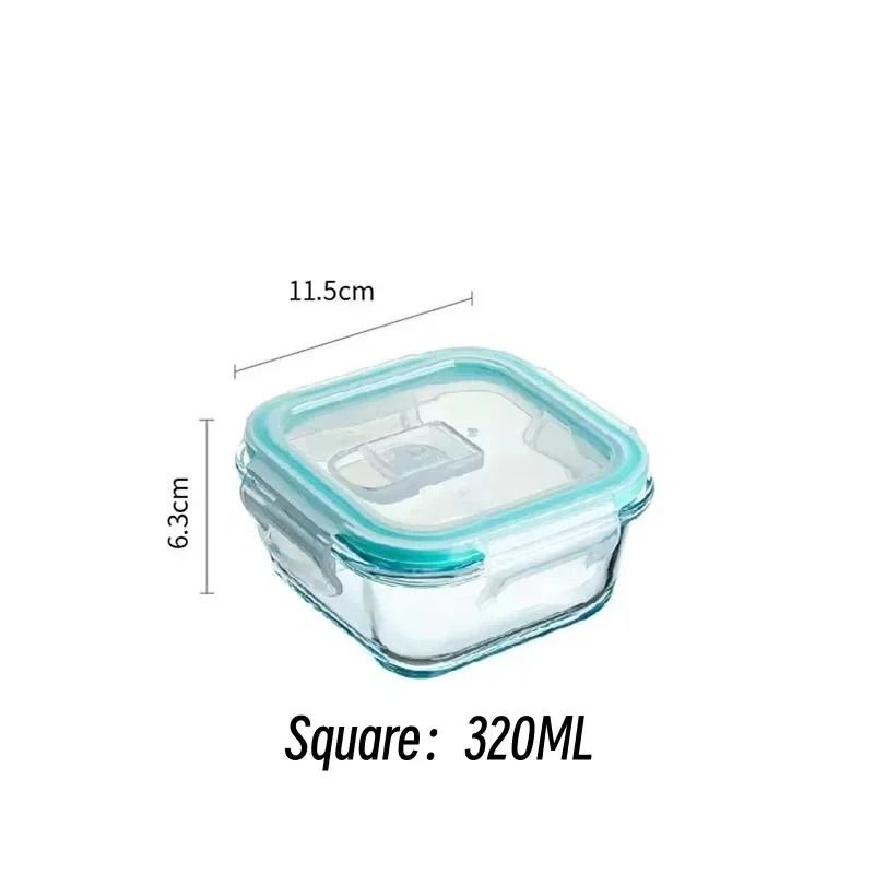 Glass Food Storage Containers With Airtight Lids BPA Free Meal Prep Containers 10.8 Oz