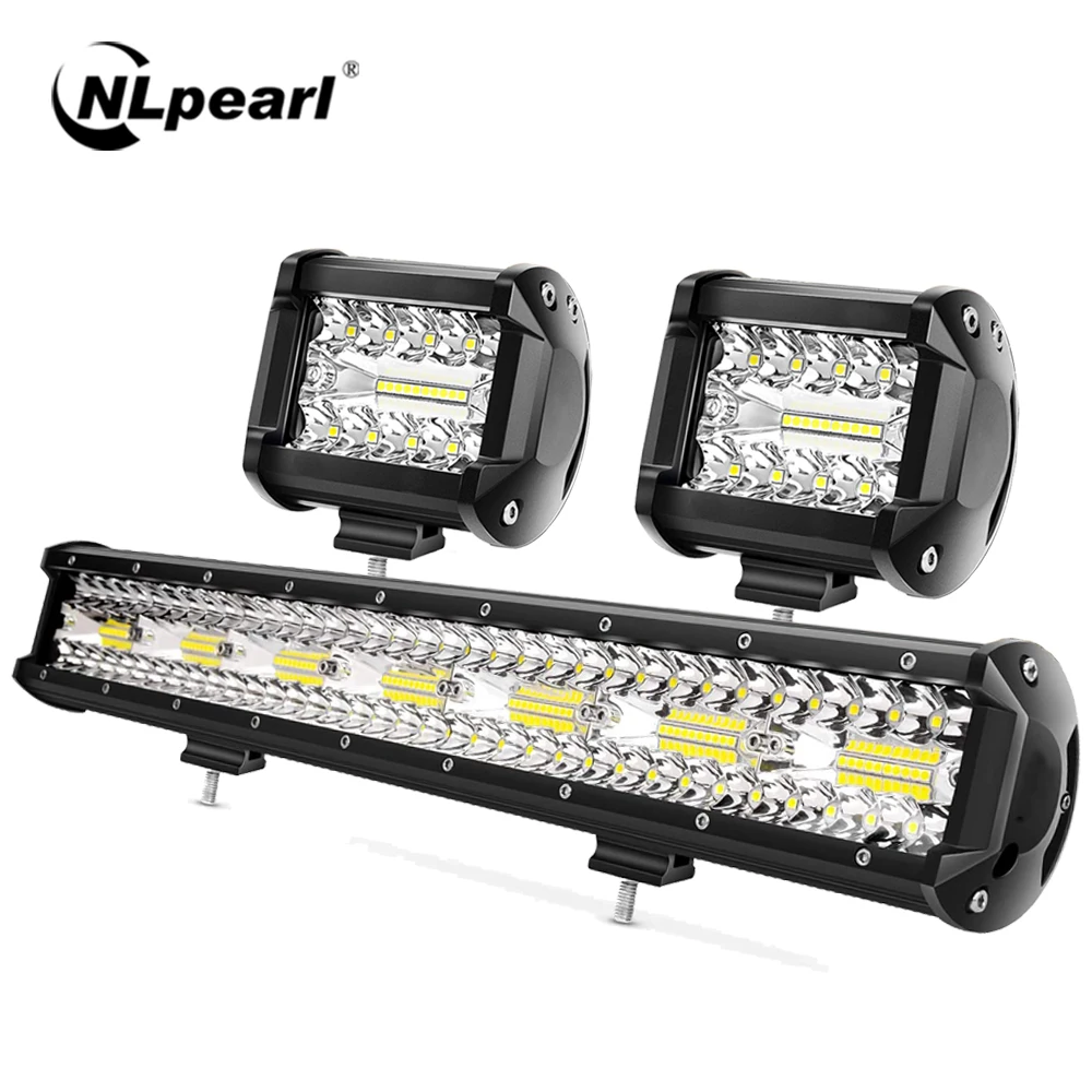 NLpearl Spot Flood LED-Lichtleiste/Arbeitsleuchte 60 W 180 W 300 W 360 W 420 W LED-Lichtleiste für PKW LADA NIVA 4x4 ATV LED-Lichtleiste