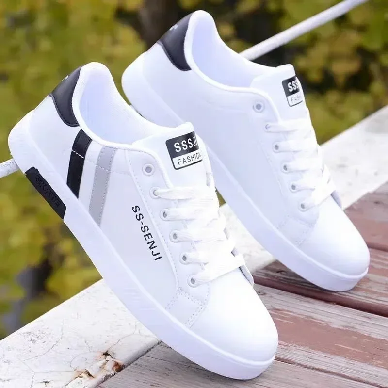 Größe 48 Herrenschuhe Hochwertige Herren-Sneaker aus Leder Outdoor-Freizeitschuh Herren-Vulkanisierte Schuhe Trendige Herrenschuhe Tenis Masculino