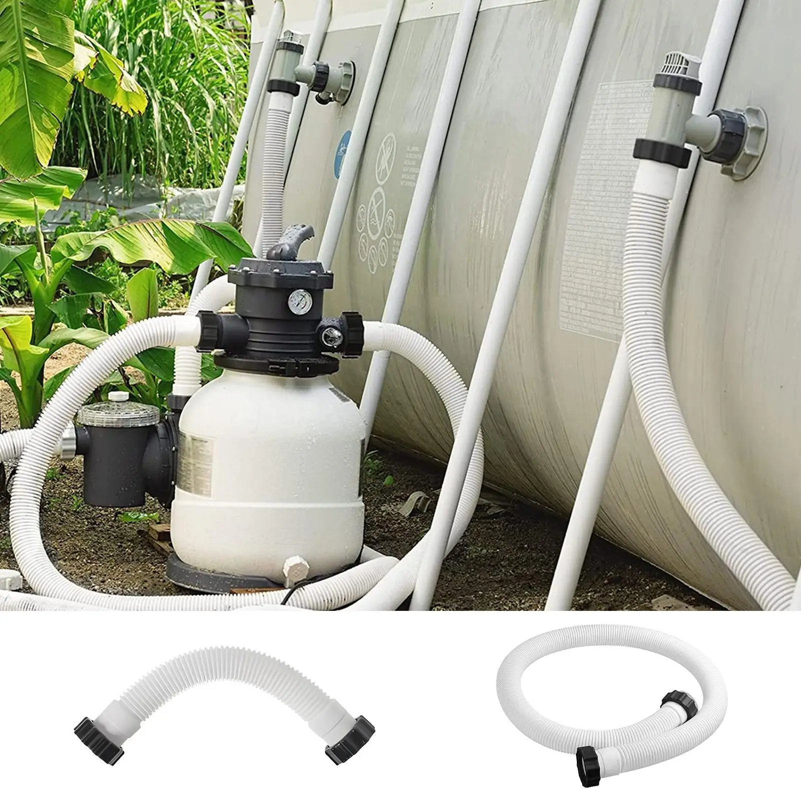 Tuyau de pompe de piscine, filtre, tuyau de pompe de piscine, tuyau de remplacement pour diamètre, tuyau de piscine de remplacement pour piscines au sol