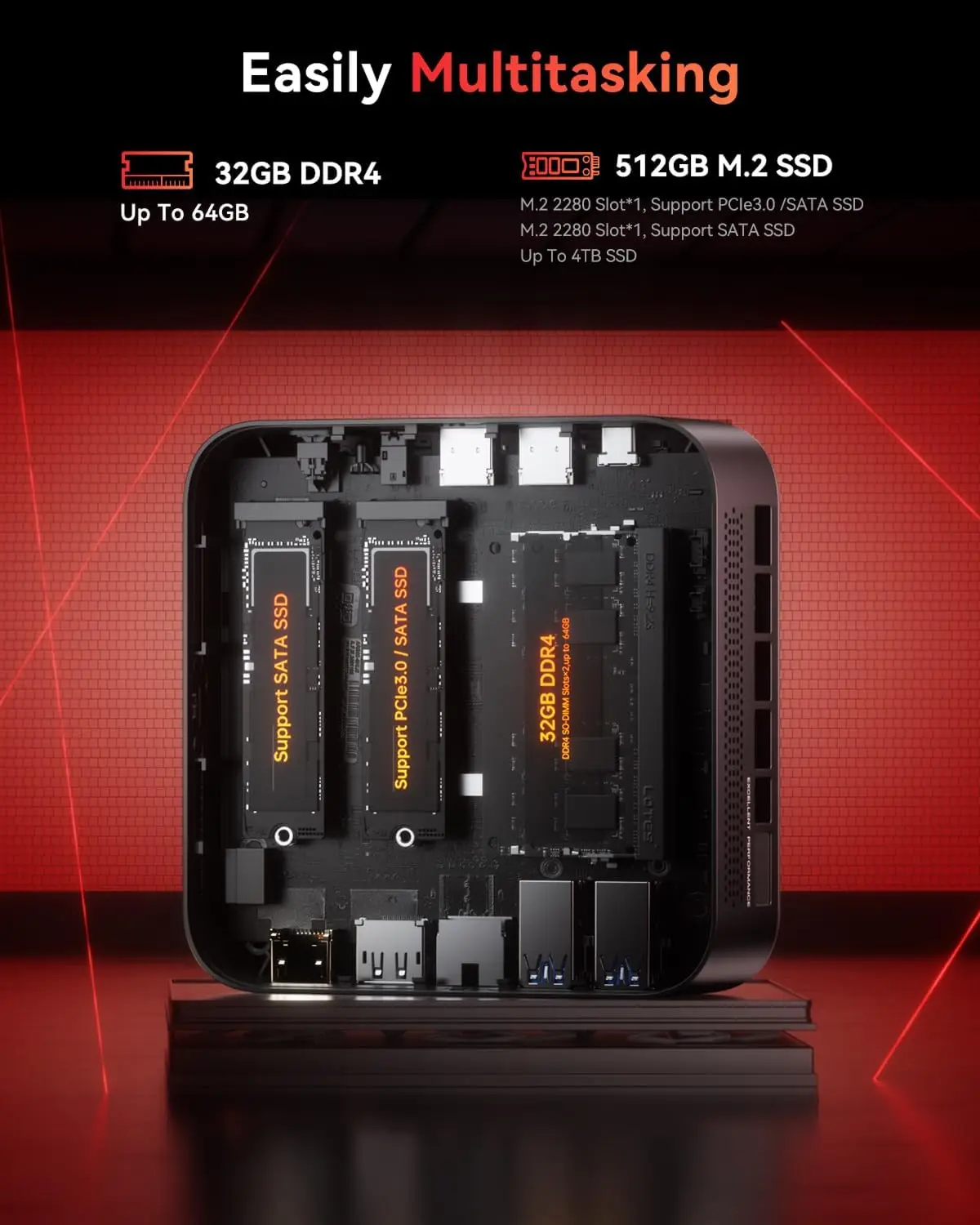 2026 Mini PC Intel Core i9 10980HK N150 Windows 11 Pro Gaming 16GB 32GB RAM 1TB M.2 SSD Computer PC WiFi6 BT5.2 Office Desktop