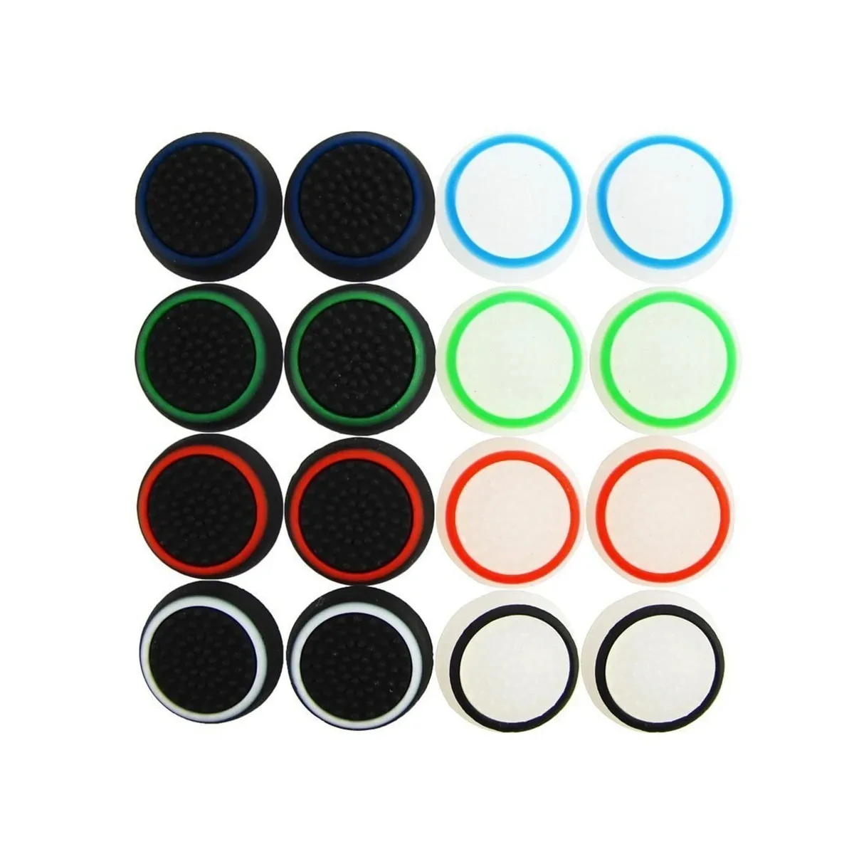 16PCS Silicone Analog Joystick Thumb Stick Grip Caps Cases For PS5/Xbox One/Xbox Series X S/Xbox 360 Controller Accessorie