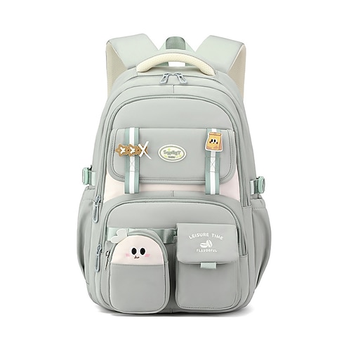 Zaino capiente per bambini, in poliestere resistente all'acqua, disponibile in vari colori, con tracolla, ideale per la scuola, i viaggi e le elementari. scuola media
