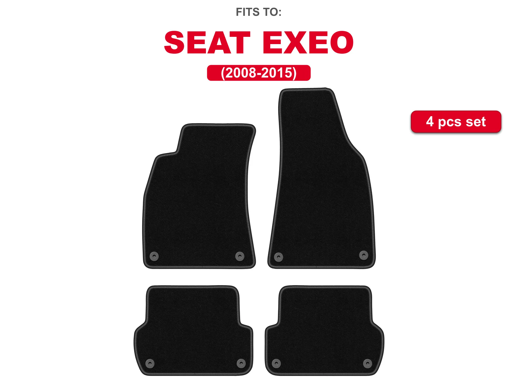 Tapis de voiture en velours pour Audi A4 B6 2001-2004 berline, break, ensemble de tapis de voiture avantfit