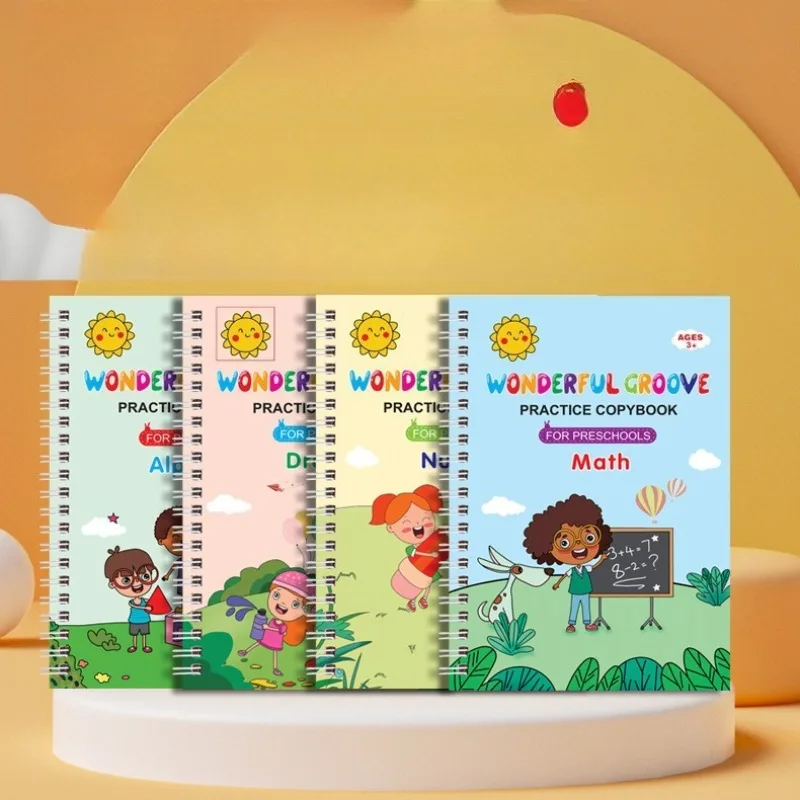 Kinder Englisch Version Groove Handschrift Praxis Buch Stift Control Training Magic Tracing Buch Für Kinder Kalligraphie Copybook
