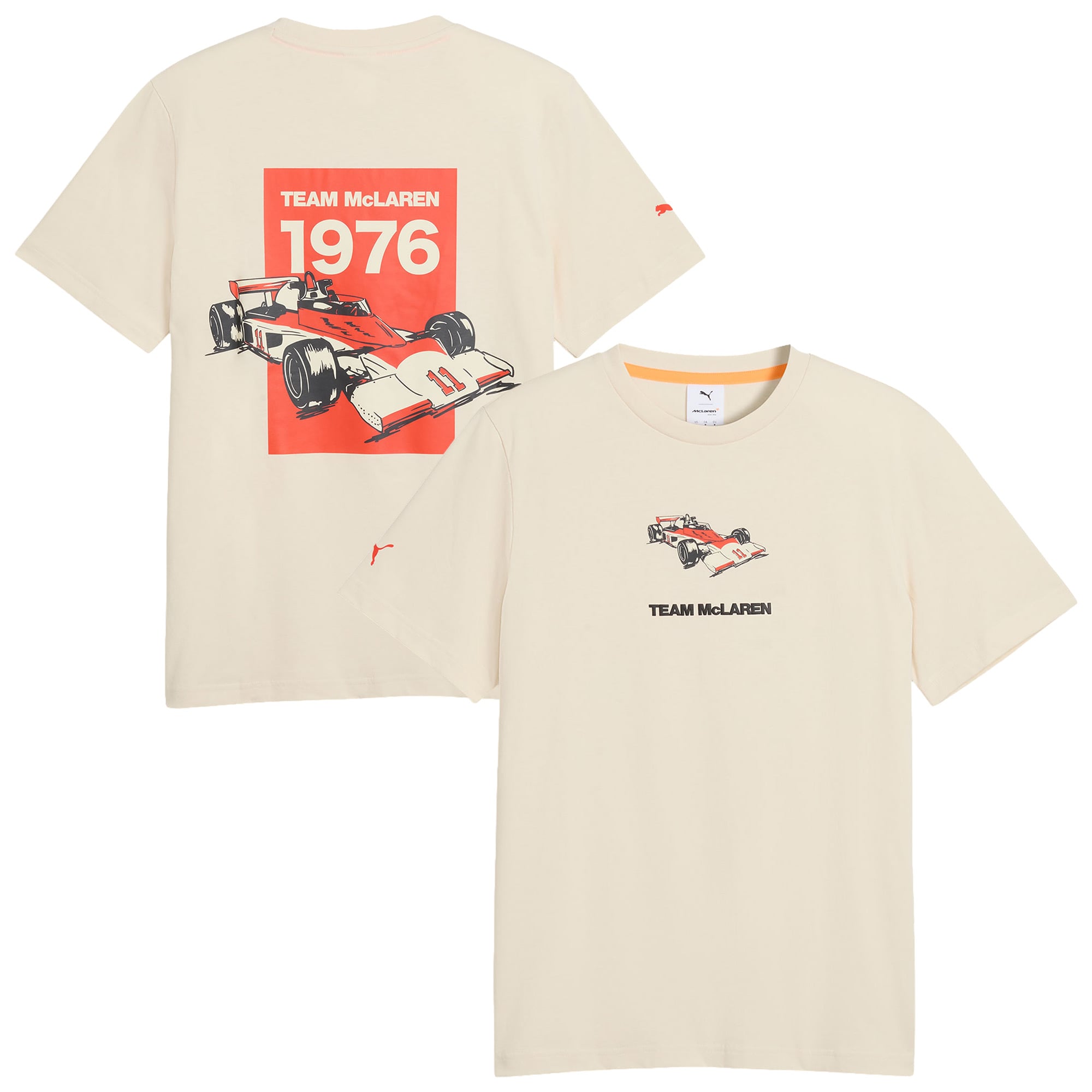 T-shirt graphique McLaren - Beige - Unisexe - unisexe Taille: L