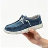 Blue Dude-Schuhe für Herren, Segeltuch, Sommer, heißer Verkauf, modisch, stilvoll, atmungsaktiv, leicht, große Größe 48, 49, 50, berühmter Markendesigner