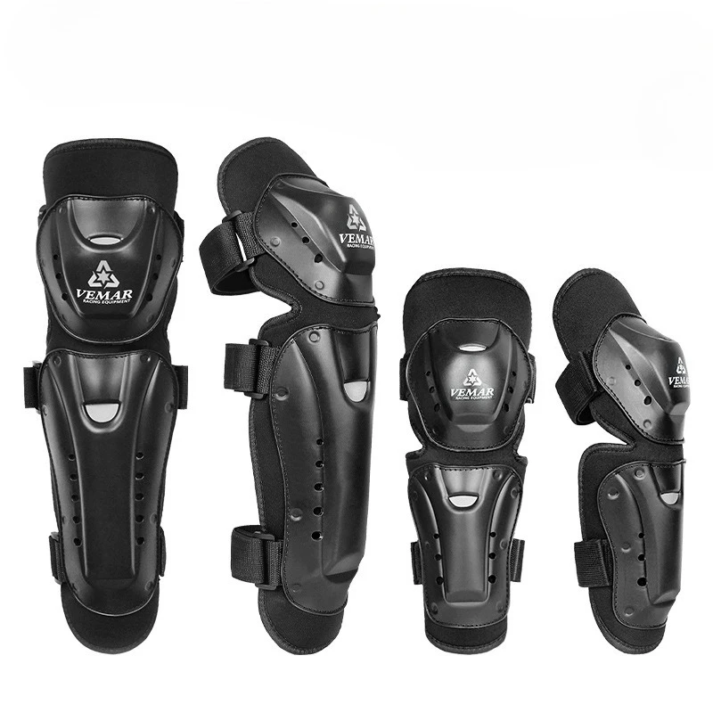 Genouillères et protège-coudes pour moto, ensemble de 4 pièces, équipement de protection pour moto tout-terrain, équipement de moto coupe-vent pour hommes
