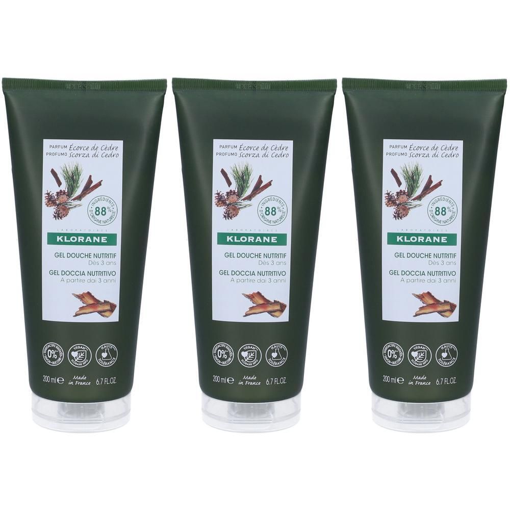 Klorane Gel Doccia Nutritivo al Cupuacu BIO Profumo Scorza di Cedro 20