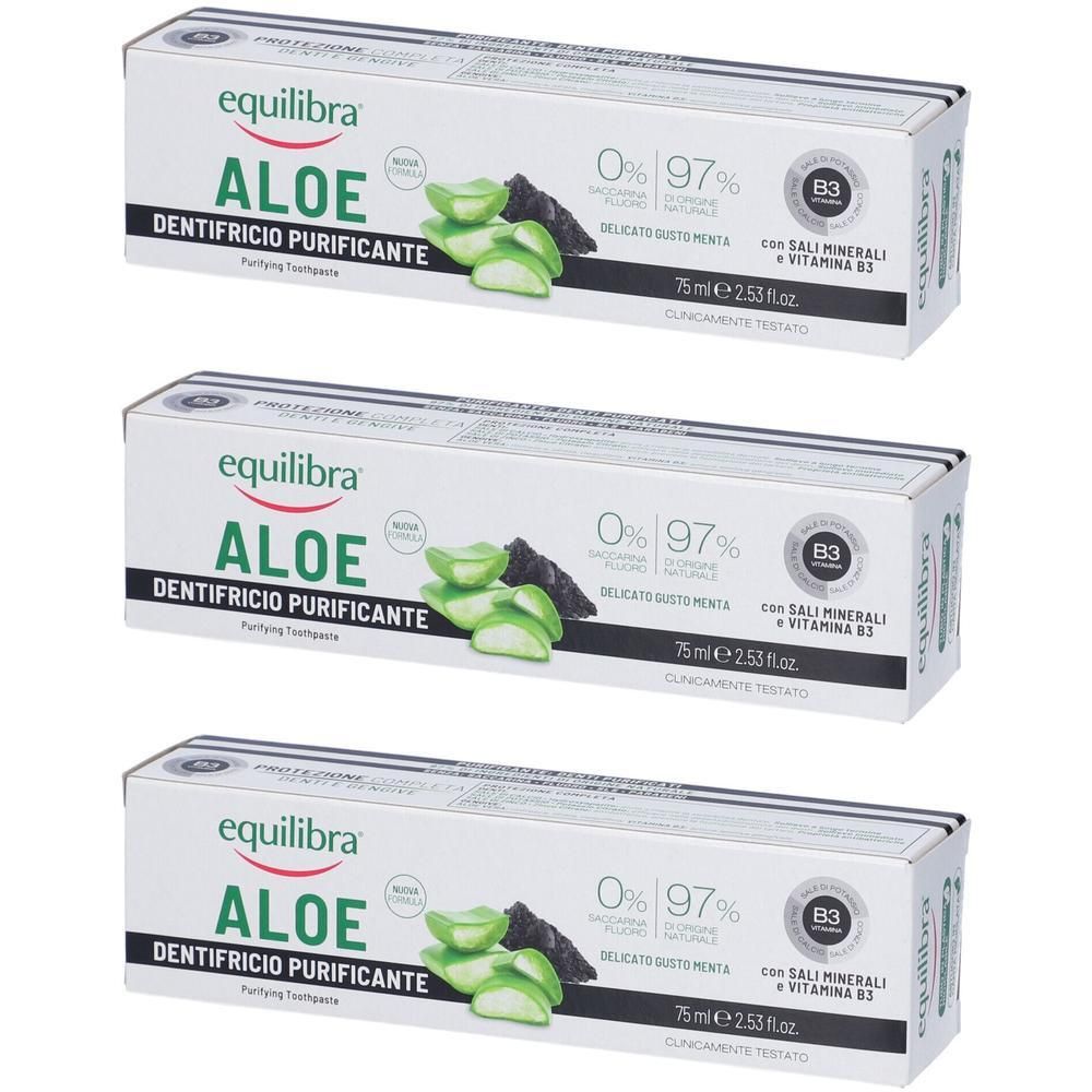 Equilibra® Aloe Dentifricio Purificante 3x75 ml