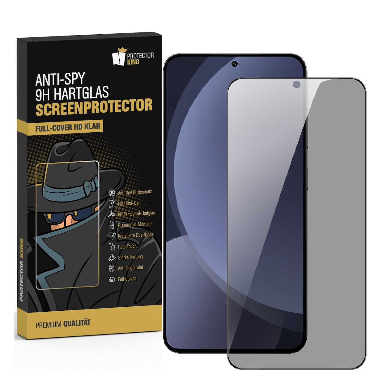 1x Blickschutz 9H Panzerglas für Samsung Galaxy S21 Full-Screen-Protector Anti-Spy Privacy Sichtschutz Tempered Hartglas Schutzglas Displayschutz