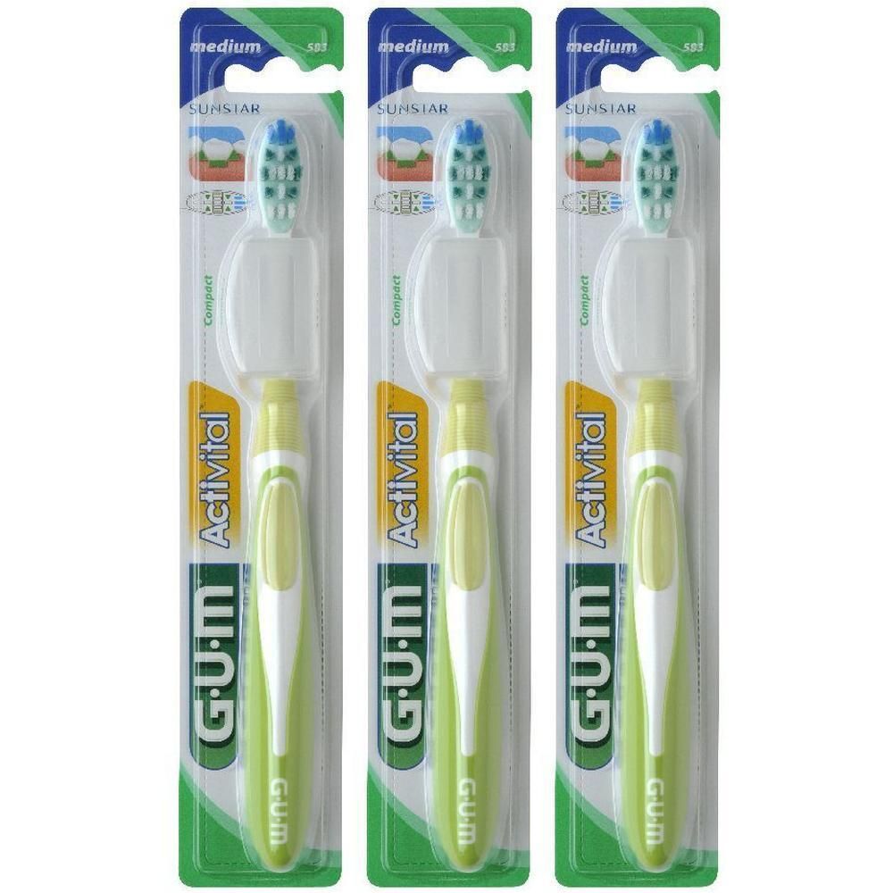 Gum® ActiVital® Spezzolino Medio 3x1 pz Spazzolino da denti