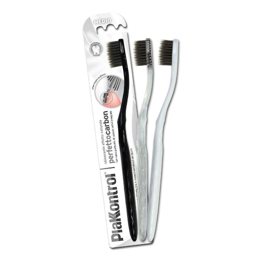 Plakkontrol® Spazzolino Perfetto Carbon 4x1 pz da denti