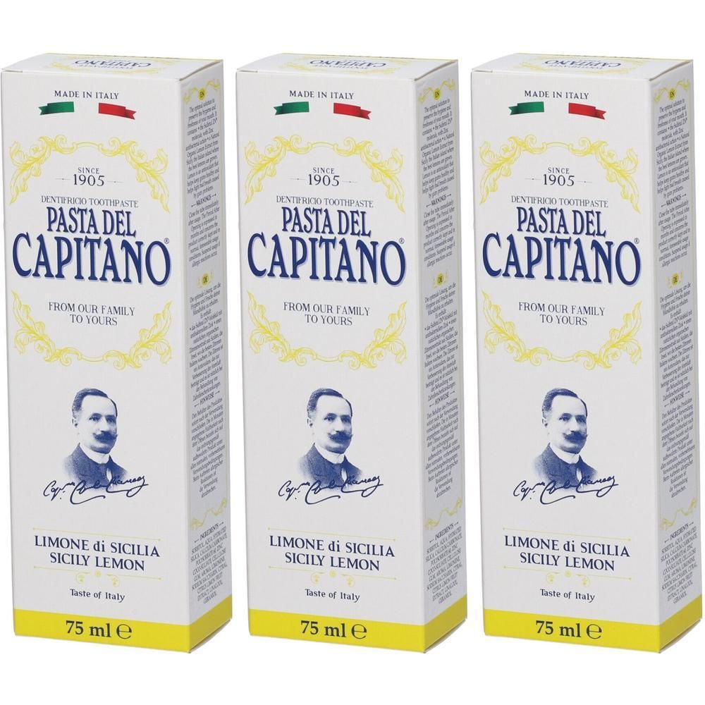 Pasta Del Capitano Dentifricio Limone di Sicilia 3x75 ml
