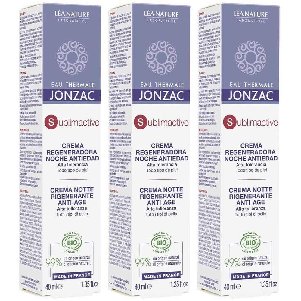 Eau Thermale Jonzac Crema Notte Rigenerante Anti-Age Sublimactive 3x40