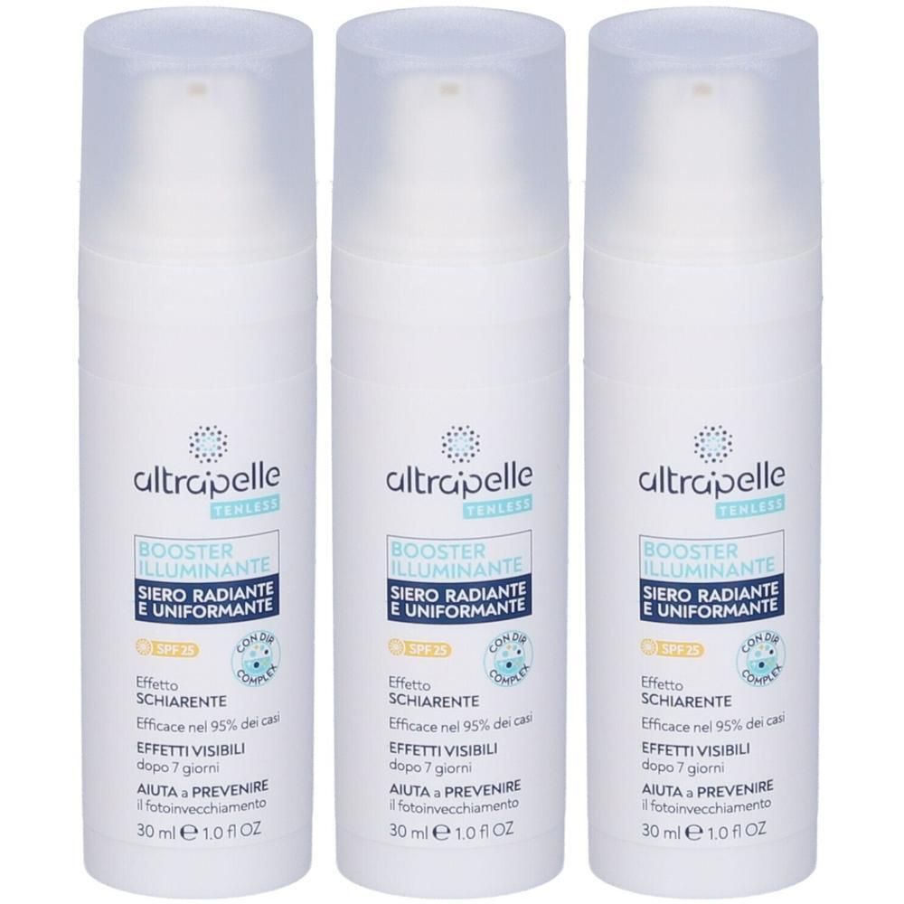 Altrapelle Tenless Booster Illuminante Siero Radiante e Uniformante 3x