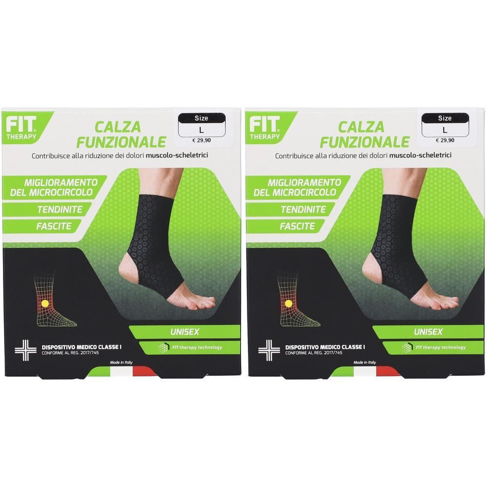 Fit Therapy Calza Funzionale Colore Nero Taglia L 2x1 St