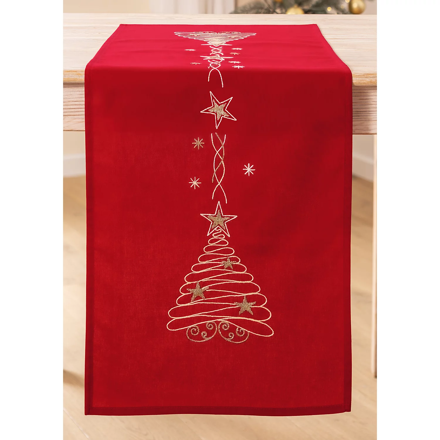 Chemin de table "sapin de Noël"