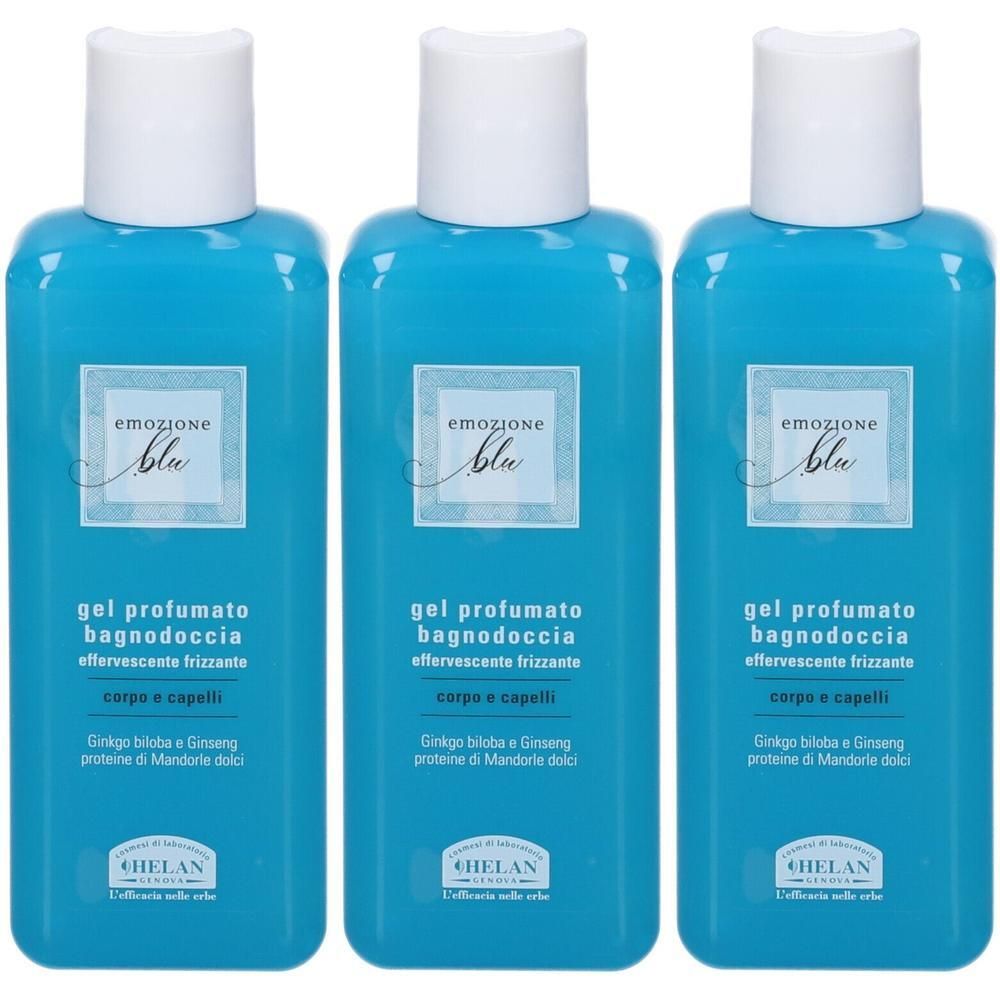 Helan EMOZIONE BLU Gel Profumato Bagnodoccia 3x200 ml