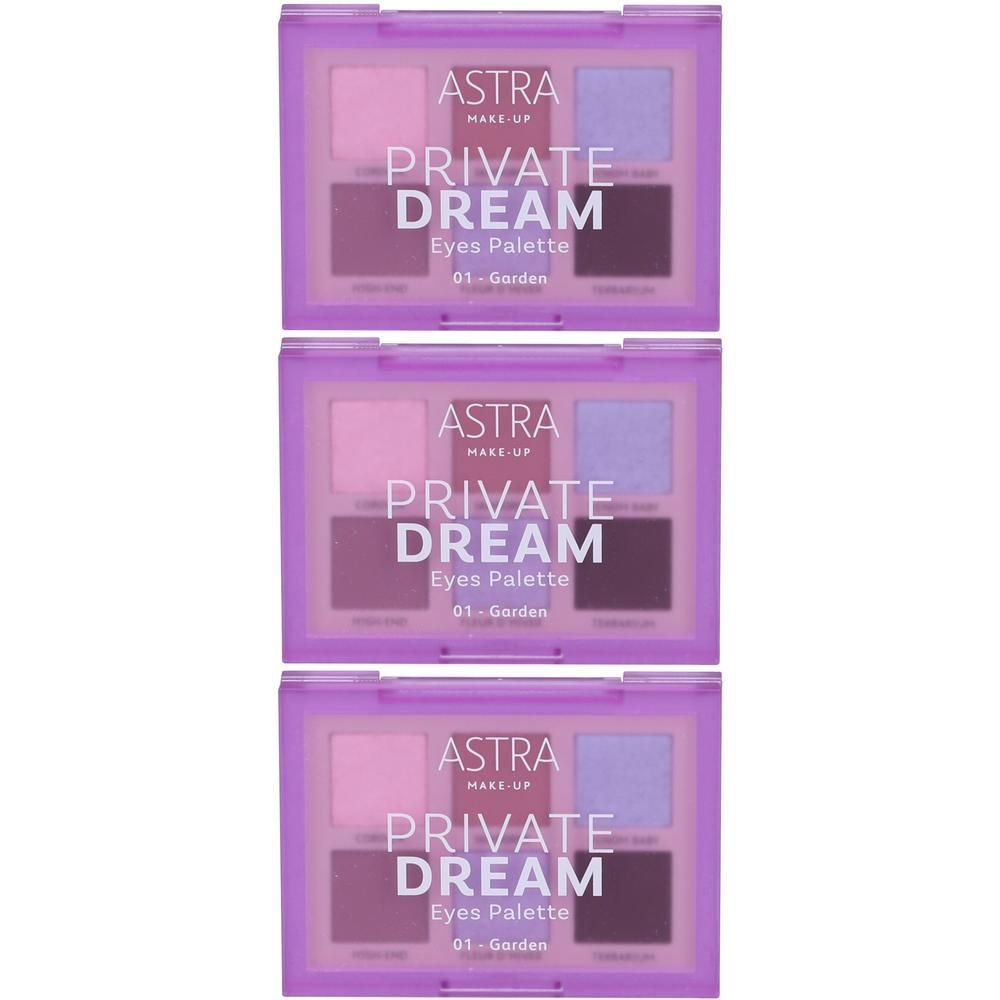 Astra Make-Up Private Dream Eyes Palette Tonalità 01 Garden 3x1 St