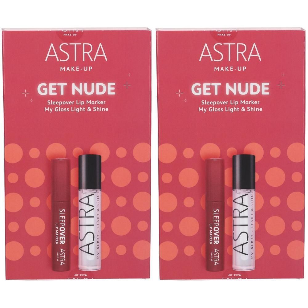Astra Makeup Kit Regalo Get Nude Labbra Lip Marker + Gloss 2x1 St
