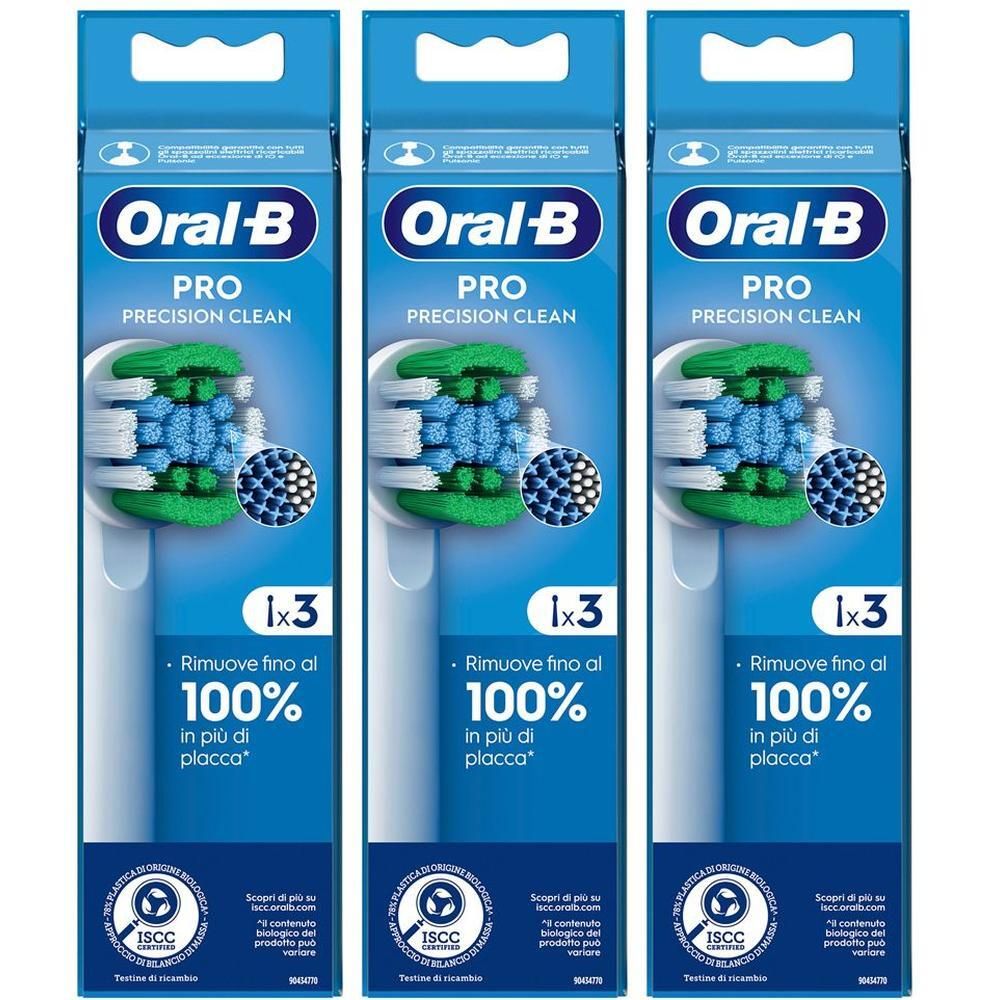 Oral-B Pro Cross Action Testine Ricambio 3x3 St
