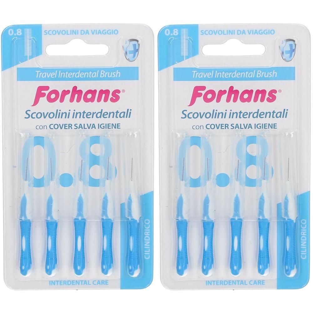 Forhans Travel Interdental Brush Scovolino 0.8 2x1 pz Spazzolino da de
