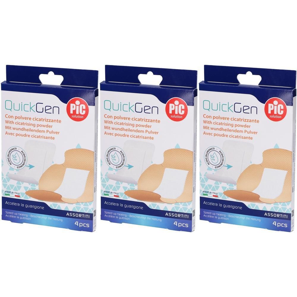 Cerotto Pic QuickGen Con polvere cicatrizante 3x4 St